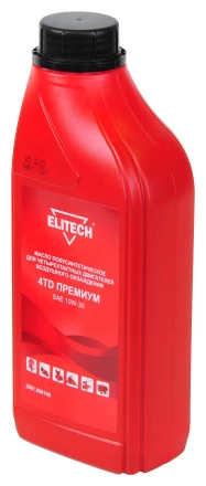 Масло п/синт. 4-х такт двигателей, (вязкость SAE 10W-30), 1л ELITECH премиум 2001.000100 купить в Кургане