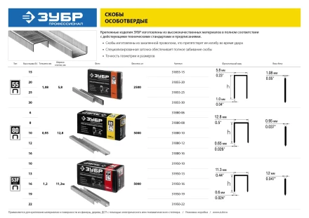 Скобы тип 53F серия ПРОФЕССИОНАЛ купить в Кургане