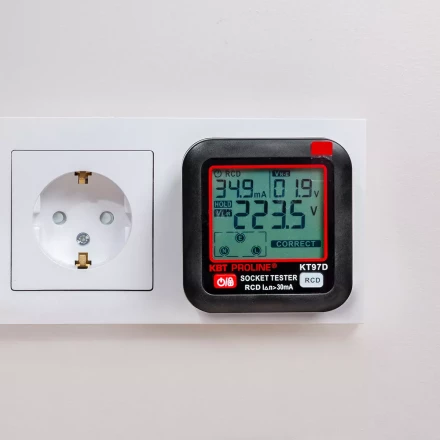 Тестер розеток и УЗО КВТ КТ 97D (91921) купить в Кургане