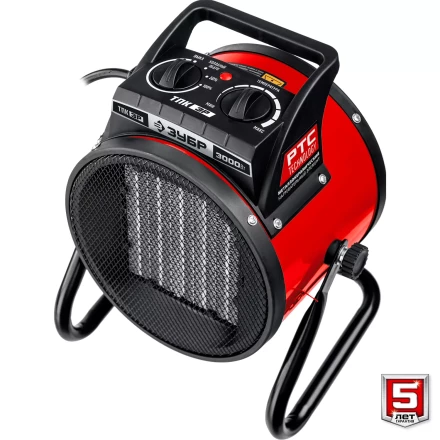 ЗУБР 3 кВт, электрическая тепловая пушка (ТПК-3Р) купить в Кургане