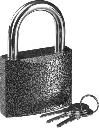 Замок STAYER "STANDARD" навесной, металлический корпус, закаленная дужка, 75 мм 37160-75 купить в Кургане