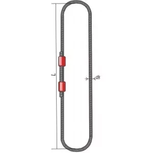 Строп канатный кольцевой СКК 32 т L=5 м  канат 42 опрессовка купить в Кургане