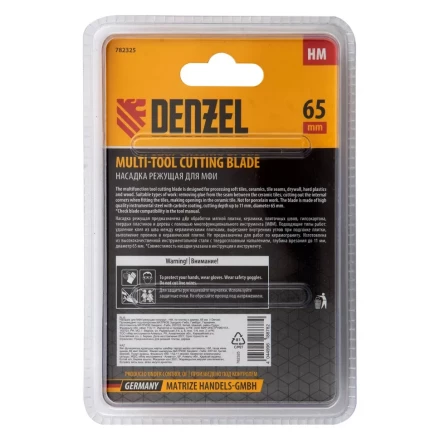 Насадка для МФИ режущая полукруг Denzel 782325, HM, по плитке, 63 мм купить в Кургане