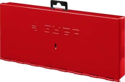 Набор ЗУБР &quot;ЭКСПЕРТ&quot; с метал.реж. инстр., метчики комплект. из 3-х штук и плашки М3-М12, оснастка-в метал.боксе, 32пред. 28129-H32 купить в Кургане