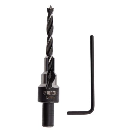 Сверло-зенкер под конфирмат, 5 мм, Denzel 704205 купить в Кургане