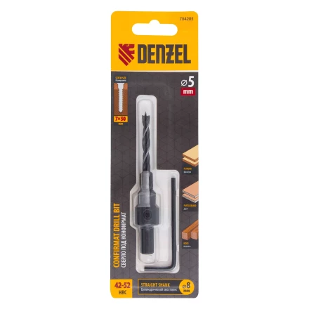 Сверло-зенкер под конфирмат, 5 мм, Denzel 704205 купить в Кургане