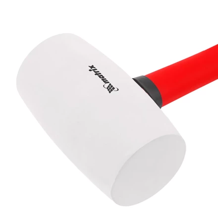 Киянка резиновая, 910 г, белая резина, фибергласовая рукоятка// Matrix 11198 купить в Кургане