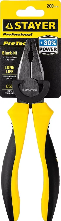Плоскогубцы комбинированные STAYER "PROTech", эксцентриковое расположение шарнира, 200мм 22027-1-20_z02 купить в Кургане
