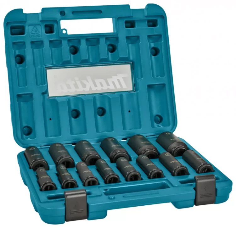 Набор ударных головок Impact Black Makita 1/2, 14 шт Makita E-16586 купить в Кургане