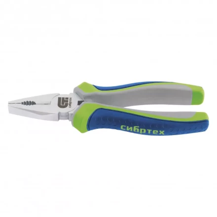Плоскогубцы комбинированные Сибртех 180 мм трехкомпонентные рукоятки 17078 купить в Кургане