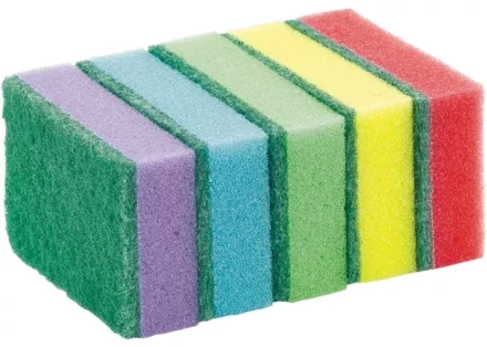 Губки для посуды Optima MAXI 98х65х31 мм 10шт ТМ Elfe 92354 купить в Кургане