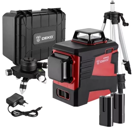 Уровень лазерный DKLL12PR3 DEKO, 065-0164, со штативом купить в Кургане