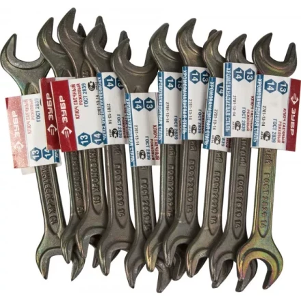 Ключ рожковый ЗУБР, серия "Т-80", оцинкованный, 13х14мм 2701-13-14 купить в Кургане