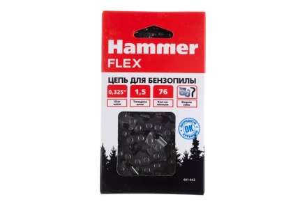Цепь пильная HAMMER 0,325&#039;&#039;-1,5мм-76зв купить в Кургане