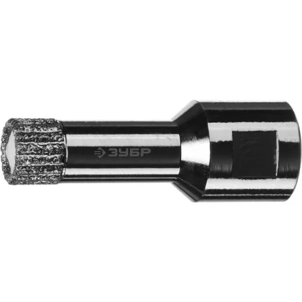 Алмазная коронка ЗУБР &quot;ПРОФЕССИОНАЛ&quot; универсальная для УШМ, сухое сверление, алмазы на вакуумной пайке,  посадка М14, d=14мм 29865-14 купить в Кургане