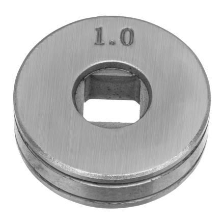 Подающий ролик, V профиль под стальную проволоку 0,8-1мм, посадка квадрат, 2 шт Denzel 93651 купить в Кургане