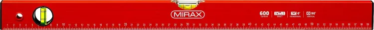 Уровень коробчатый MIRAX, 2 ампулы, крашеный, 600мм 34602-060_z02 купить в Кургане