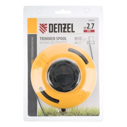 Катушка триммер. полуавтомат., гайка М10, М10, М12, лев. шаг 1,25 1,5 1,5мм Denzel 96393 купить в Кургане