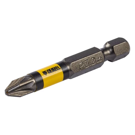 Набор бит комбинированный 3 шт., PZ1, PZ2, PZ3, 50 мм, сталь S2 Denzel 11677 купить в Кургане