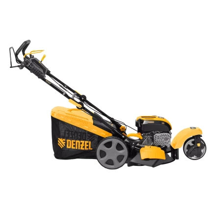 Бензиновая газонокосилка Denzel GLT-460SP-T, Trike 149 см3, 46 см, привод, панель, 60л (58810) купить в Кургане