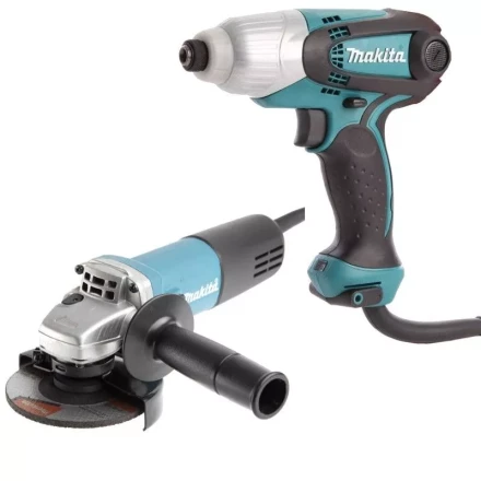 Набор инструментов Makita DK0169 (шуруповерт TD0101, болгарка 9555HN) купить в Кургане
