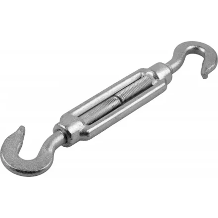 Талреп ЗУБР &quot;ПРОФЕССИОНАЛ&quot; DIN 1480, крюк-крюк, оцинкованный, кованая натяжная муфта, М6, 15 шт 4-304365-06 купить в Кургане