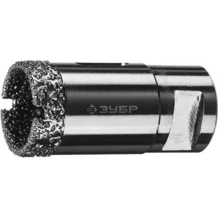 Алмазная коронка ЗУБР &quot;ПРОФЕССИОНАЛ&quot; универсальная для УШМ, сухое сверление, алмазы на вакуумной пайке,  посадка М14, d=29мм 29865-29 купить в Кургане