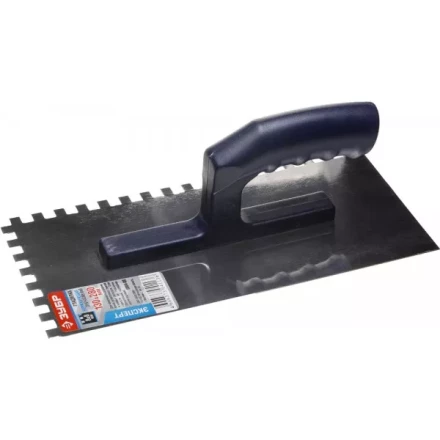 Гладилка ЗУБР нержавеющая с пластиковой ручкой, зубчатая, 8х8мм 0804-08 купить в Кургане