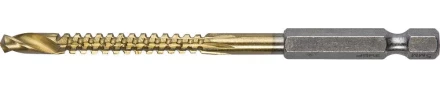 ЗУБР. Сверло фрезеровальное по дереву и тонкому листовому металлу, шестигранный хвостовик 1/4&quot;, 5х85мм 29966-05 купить в Кургане