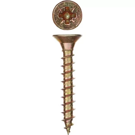 Шурупы ЗУБР &quot;МАСТЕР&quot; по дереву желтопассивированные, 6.0x40мм, 16шт 300396-60-040 купить в Кургане