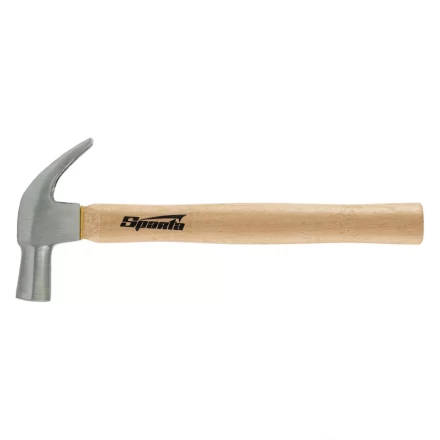 Молоток-гвоздодер Sparta 104215, 560 г, боек 29 мм, деревянная рукоятка купить в Кургане