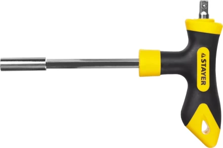 Набор STAYER &quot;MASTER&quot; &quot;HERCULES&quot;: Отвертка реверсивная, Т-образная отвертка-битодержатель, адаптер для торц голов, 43 предм 25084-H43 купить в Кургане