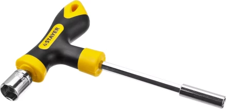Набор STAYER &quot;MASTER&quot; &quot;HERCULES&quot;: Отвертка реверсивная, Т-образная отвертка-битодержатель, адаптер для торц голов, 43 предм 25084-H43 купить в Кургане