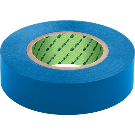 Изолента ПВХ 19 мм х 20 м 180 мкм синяя СИБРТЕХ 88793 купить в Кургане