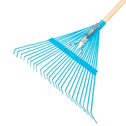 Грабли веерные стальные Palisad, 540 х 1450 мм, 24 плоских зуба, лакированный черенок, Luxe 617905 купить в Кургане