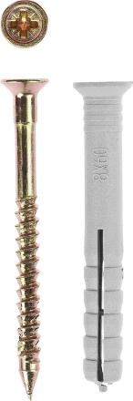 Дюбель-гвоздь ЗУБР &quot;МАСТЕР&quot; полипропиленовый, потайный бортик, 6 x 50 мм, 7 шт 4-301346-06-050 купить в Кургане