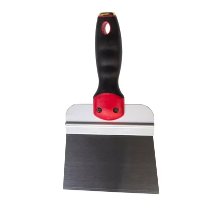 Шпатель фасадный из нержавеющей стали Matrix, 150 мм, двухкомпонентная ручка, широкое полотно, 85509 купить в Кургане