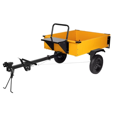 Прицеп для мотоблока Denzel TT-500, оцинк., груз. 500 кг, рег. сцепка, колеса 4.00-10, в упаковке купить в Кургане