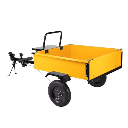 Прицеп для мотоблока Denzel TT-500, оцинк., груз. 500 кг, рег. сцепка, колеса 4.00-10, в упаковке купить в Кургане