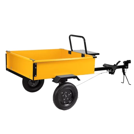 Прицеп для мотоблока Denzel TT-500, оцинк., груз. 500 кг, рег. сцепка, колеса 4.00-10, в упаковке купить в Кургане