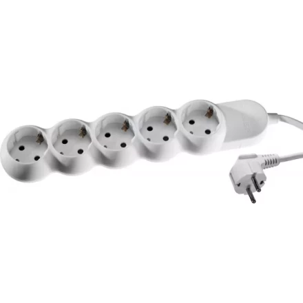 Удлинитель ЗУБР &quot;МАСТЕР&quot; электрический, ПВС сечение 1кв мм, заземл, 5 гнезд, макс мощн 3500Вт, 3м 55058-3 купить в Кургане