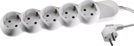 Удлинитель ЗУБР &quot;МАСТЕР&quot; электрический, ПВС сечение 1кв мм, заземл, 5 гнезд, макс мощн 3500Вт, 3м 55058-3 купить в Кургане