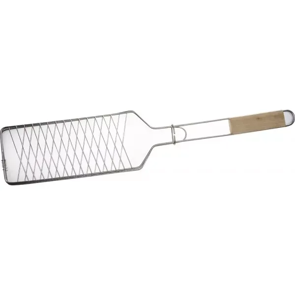Решетка-гриль GRINDA "BARBECUE" для рыбы, одинарная, нержавеющая сталь, 620х120мм 424731 купить в Кургане