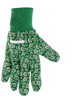 Перчатки садовые х/б ткань с ПВХ точкой, манжет, S PALISAD 67761 купить в Кургане