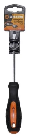 Отвёртка шлицевая SL5 100 мм Вихрь купить в Кургане