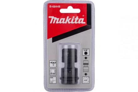Адаптер с квадрата 1/2 на шестигранник 1/4 Makita B-68448 (переходник) купить в Кургане