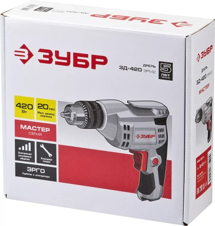 Дрель реверсивная ЗД-420ЭРМ2 серия МАСТЕР купить в Кургане