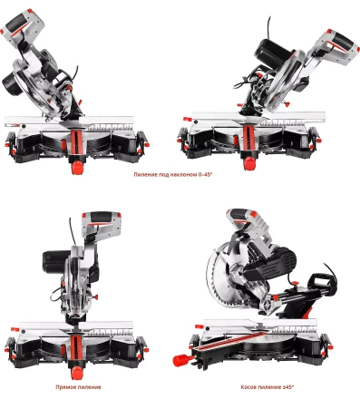 Пила торцовочная с ременной передачей ЗПТ-255-1800 ПЛР серия МАСТЕР купить в Кургане