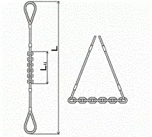 Строп комбинированный 0.7 т L=5 м L цепи=1.2 м заплет купить в Кургане