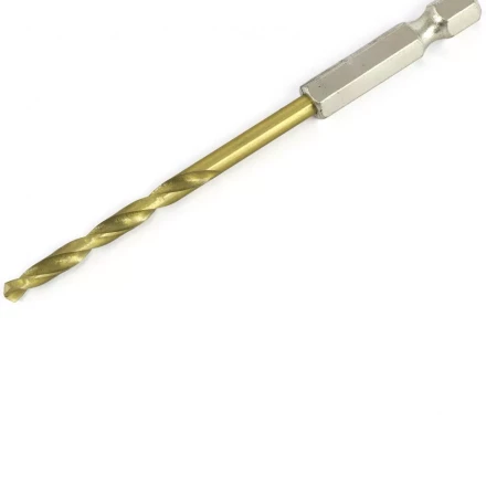 Сверло по металлу 3,8 мм HSS нитридтитановое покрытие шестигранный хвостовик Matrix 717382 купить в Кургане